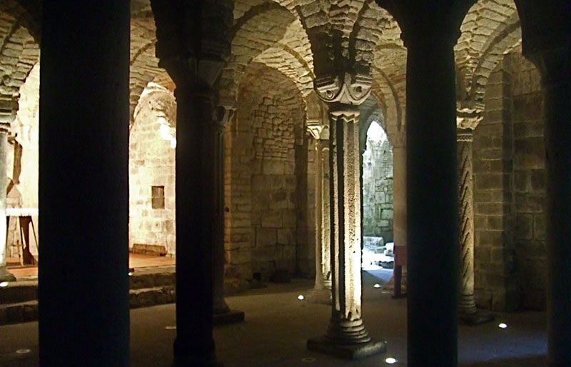 The crypt in Abbadia San Salvatore
