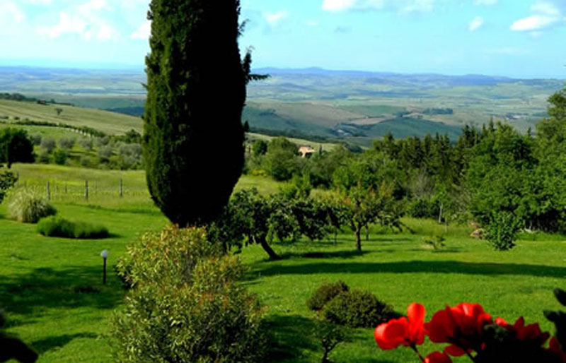 Vista dell'aia e della valle