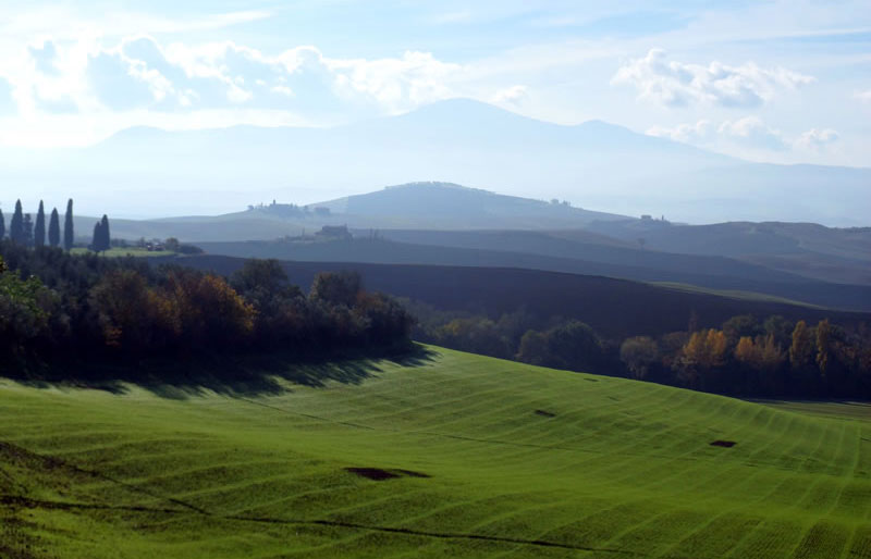 Panoramic view at Val d'Orcia